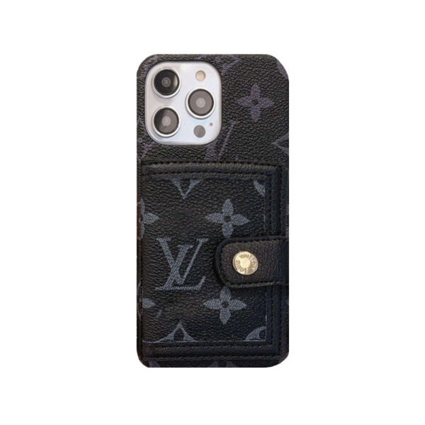 Leather Monogram Case With Wallet For iPhone-YCQ241712-GTOCASE