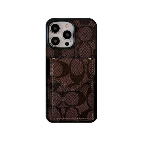 CH  iPhone Case With Card Holder And Strap Light Black -SJ240513-GTOCASE