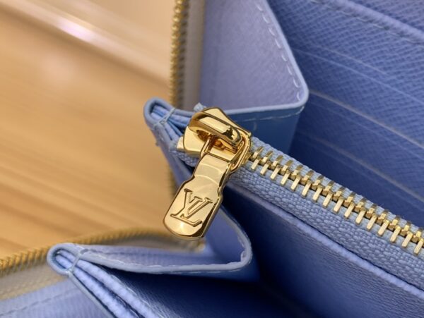 Monogram Ms Jacquard Leather Zip Around Wallet