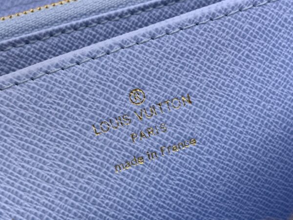 Monogram Ms Jacquard Leather Zip Around Wallet