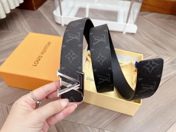 Louis Vuitton Inspired Leather Belt