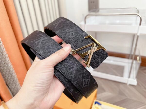 Louis Vuitton Inspired Leather Belt