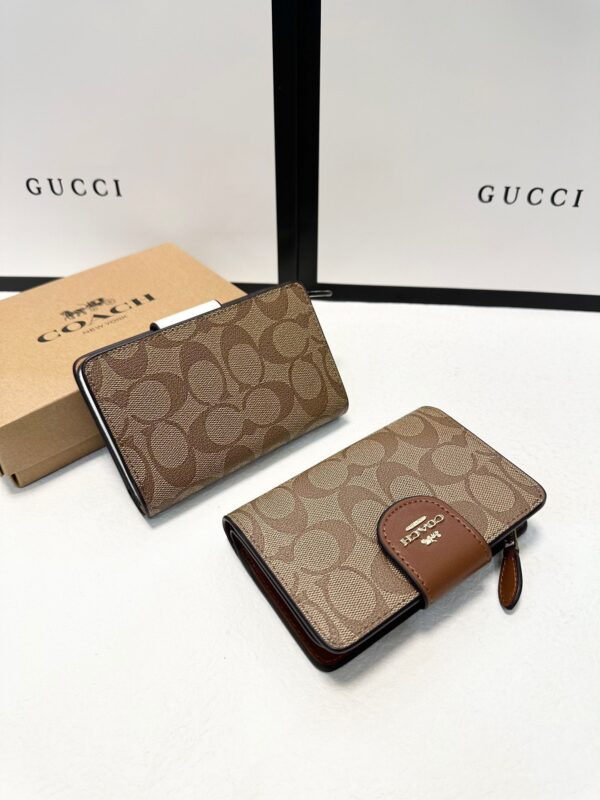 Coach Inspired Leather Wallet