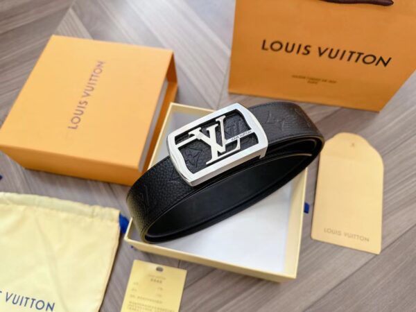 Louis Vuitton Inspired Leather Belt