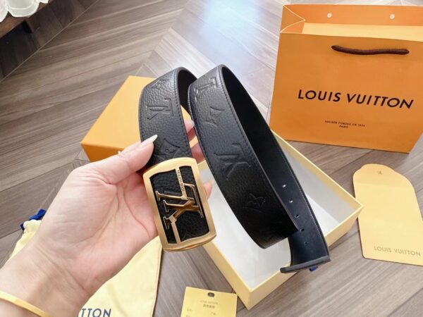 Louis Vuitton Inspired Leather Belt