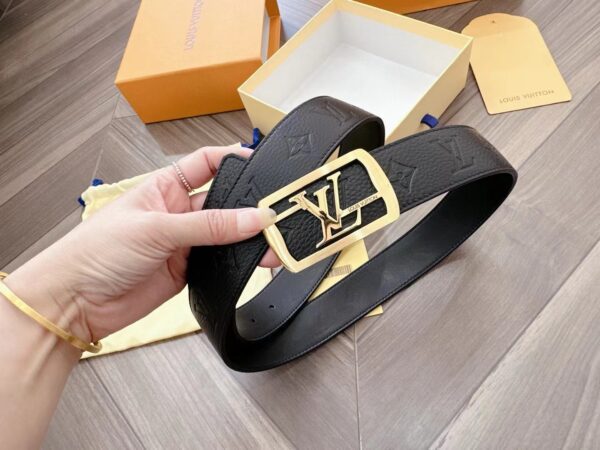 Louis Vuitton Inspired Leather Belt