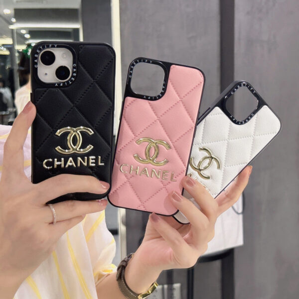 Leather CC iPhone Case Pink-JB240320-GTOCASE
