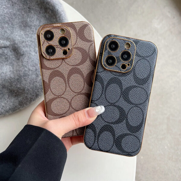 CH  iPhone Case Leather Light Brow -QBK240513-GTOCASE