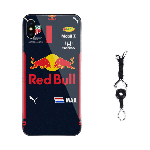 Red Bull  iPhone 16 Pro Max Case - Style III(A/B/C/D) Premium Liquid Silicone/Shatterproof Cover with Lanyard