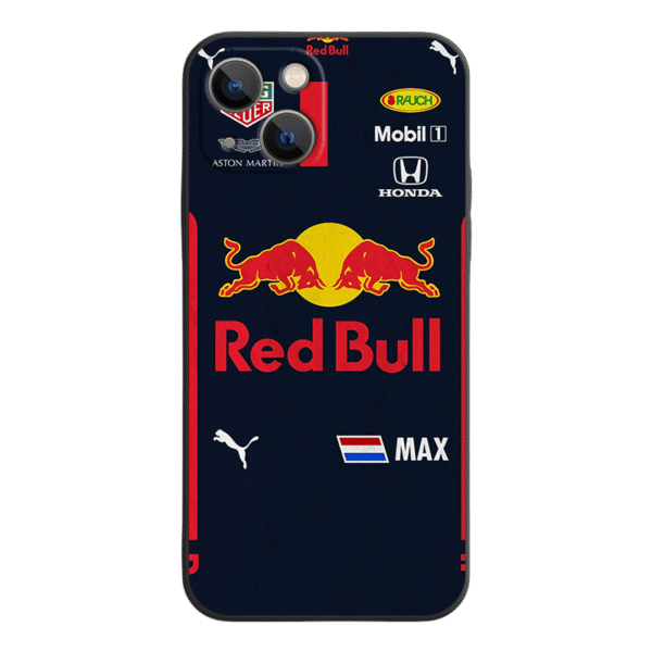 iPhone 16 Pro Max Case - Red Bull  Liquid Silicone Cover Black A/B/C/D with Full Camera Protection & Soft Lining
