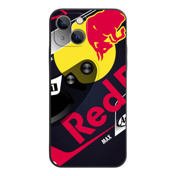 Red Bull  iPhone 16 Pro Max Case - Liquid Silicone, Full Camera Protection, Stylish Black Trim  E/F/G/H