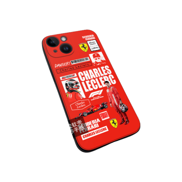 S16 Racing Red Silicone iPhone 16 Pro Max Case - Ultra-Thin Anti-Slip Protection with Precise Fit for Secure Grip & Sleek Design