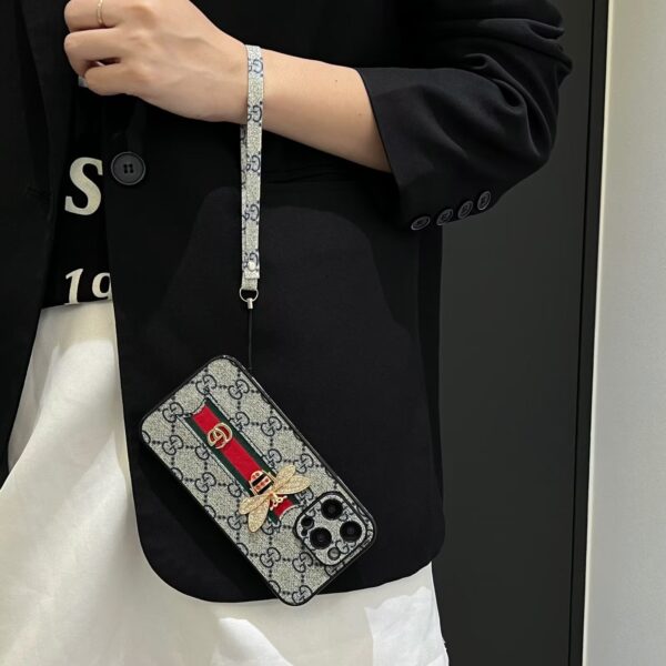 Handmade Gucci iPhone case-Gucci phone case iPhone 16 pro max