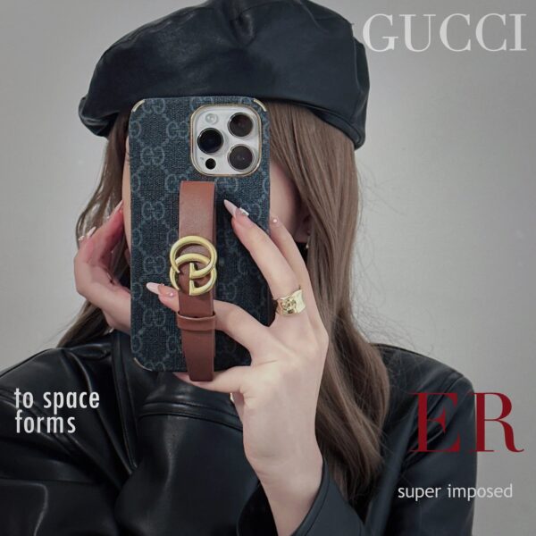 Handmade Gucci leather pasted phone case