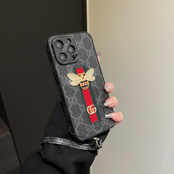 Handmade Gucci iPhone case-Gucci phone case iPhone 16 pro max
