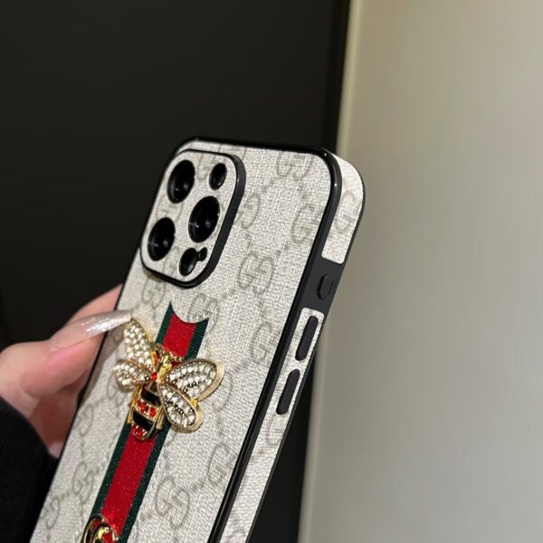 Handmade Gucci iPhone case-Gucci phone case iPhone 16 pro max
