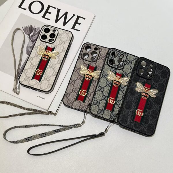 Handmade Gucci iPhone case-Gucci phone case iPhone 16 pro max