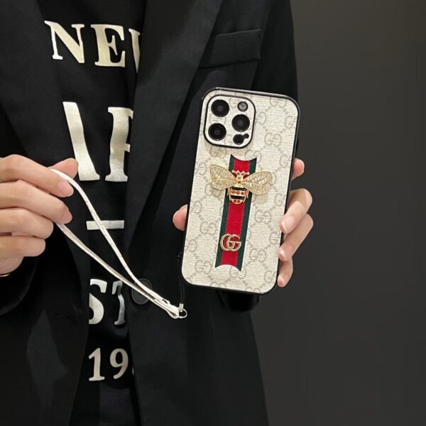 Handmade Gucci iPhone case-Gucci phone case iPhone 16 pro max