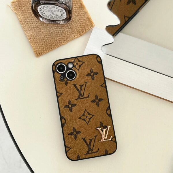 LV iPhone Case_Gold LV Phone Case
