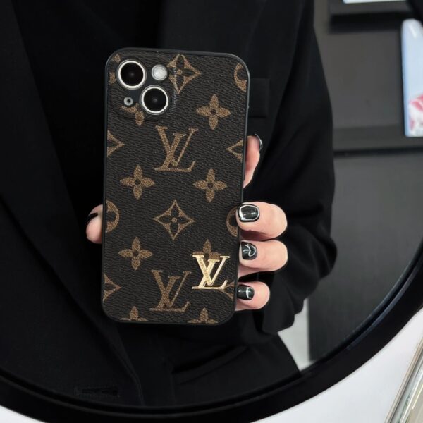LV iPhone Case_Gold LV Phone Case