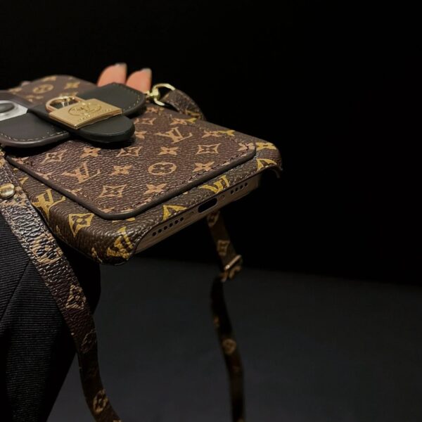 Handmade LV iPhone 16 case-LV crossbody phone case