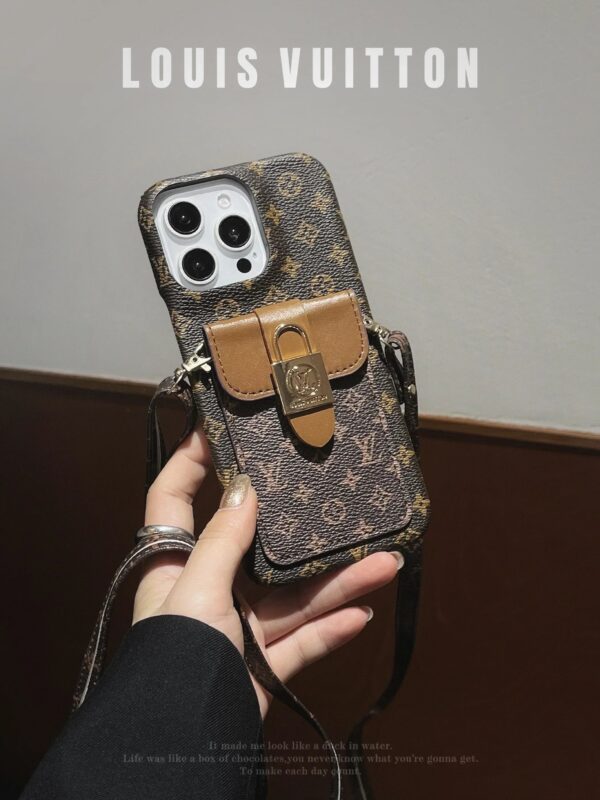 Handmade LV iPhone 16 case-LV crossbody phone case