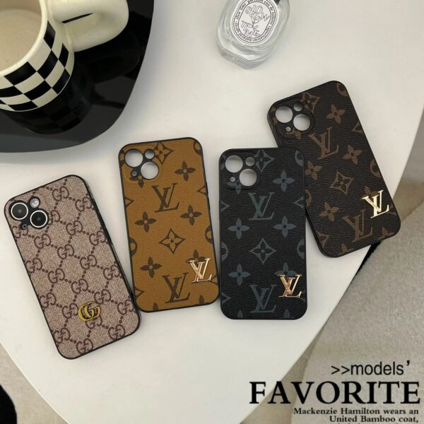 LV iPhone Case_Gold LV Phone Case